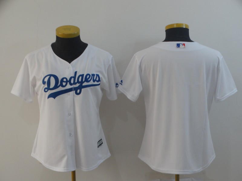 Women's Los Angeles Dodgers White Cool Base Stitched MLB Jersey(Run Small)